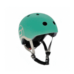 Casco con luz LED y broche metálico color FOREST Talla S - M Marca Scoot and Ride