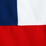 BANDERA CHILENA 100 % TELA ESTRELLA BORDADA  ( 120 CM X 180 CM) - Imagen 6