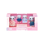 Familia de pandas: set de 4 figuras - Dreamy