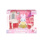 Conejito con tocador blanco y accesorios - Dreamy