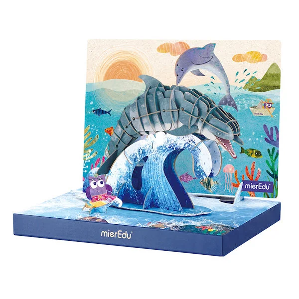 educatoys-mieredu-me4223-01 Puzzle Eco 3D Delfín - Imagen 1